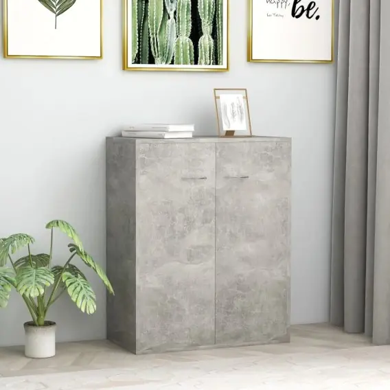 Szafka, szarość betonu, 60 x 30 x 75 cm, płyta wiórowa Lumarko! - Hurtownia wielobranżowa Lumarko Najlepsza cena